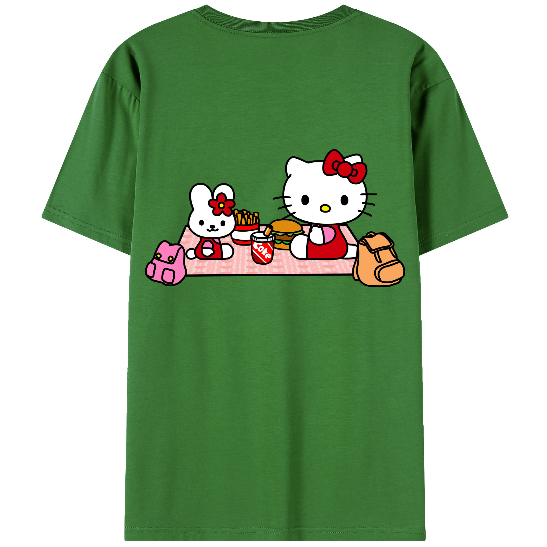 （画像用） Hello Kitty ハローキティ レディース半袖Tシャツ(バックプリント)